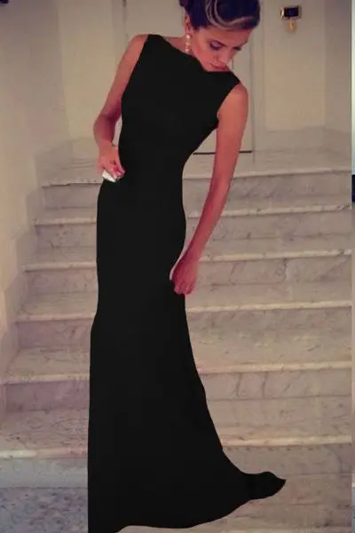 Cheap Sleeveless Long Black Prom Dresses - Online Store for Women Sexy