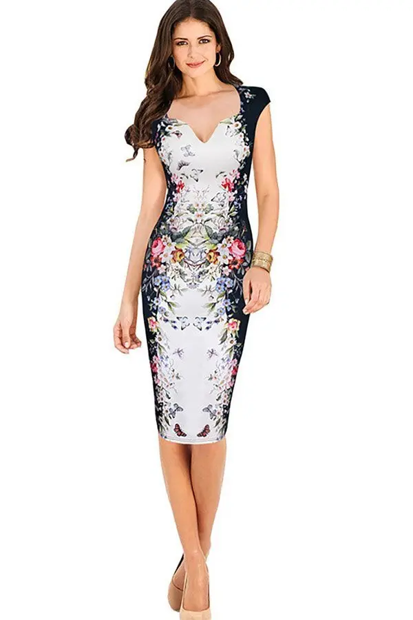 Bodycon Dresses | Tight and Fitted Dresses | boohoo Justfab v neck bodycon homecoming dress evening