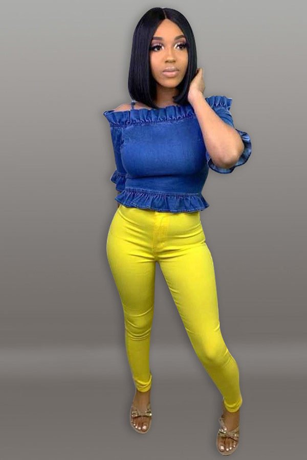 jeans top sexy