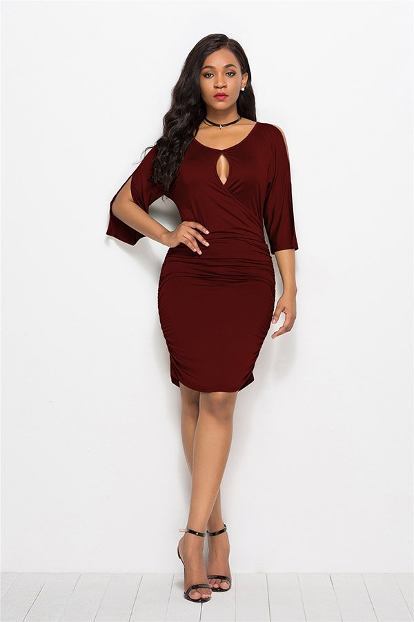 short bodycon gown