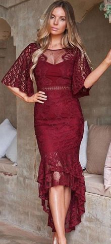 short sleeves design for gown